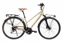 Bicyklet Colette Bicicleta De Ciudad Para Mujer Shimano Acera/Altus 8S 700 Mm Marfil Brillante