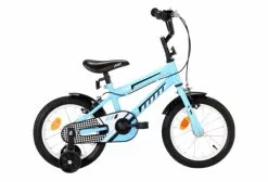 VidaXL Vélo Pour Enfants 14 Pouces Noir Et Bleu