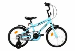 VidaXL Vélo Pour Enfants 16 Pouces Noir Et Bleu
