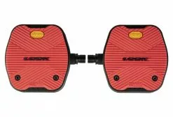 Par De Pedales Flat Look Geo City Grip Rojos