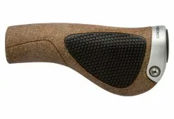 Puños Ergon GP1 BioKork Regular - Brown Grey