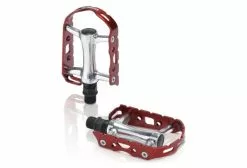 Pedales Planos XLC PD-M15 Plata Rojo
