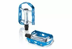 Pedales Planos XLC PD-M15 Plata Azul