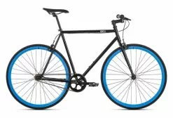 6KU Shelby 4 Fixie Bike Black Blue