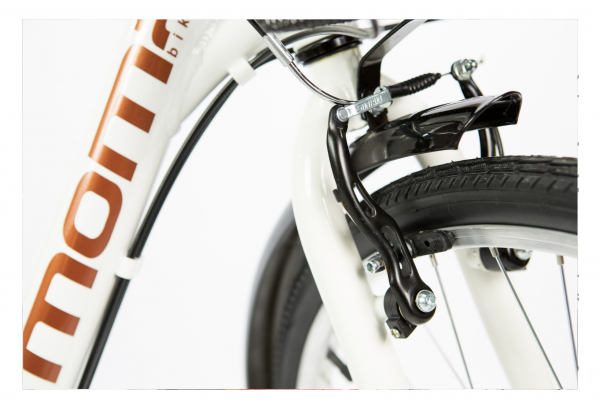 Moma Bikes Bicicleta Paseo City Classic 26' Aluminio SHIMANO 18V Blanco - Imagen 5