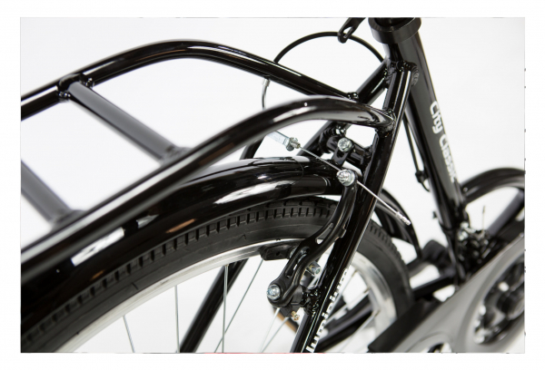 Moma Bikes Bicicleta Paseo City Classic 26'' Aluminio SHIMANO 18V Negro - Imagen 6