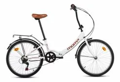 Moma Bikes Bicicleta Plegable Urbana SHIMANO TOP CLASS 24' Alu 6V. Sillin Confort