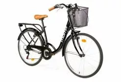Moma Bikes Bicicleta Paseo City Classic 26'' Aluminio SHIMANO 18V Negro