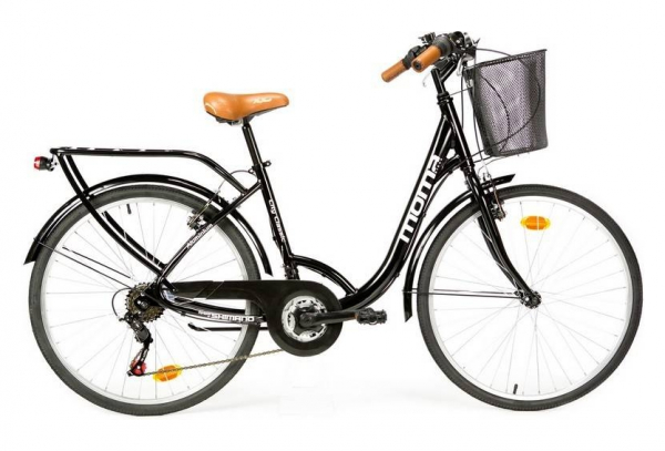 Moma Bikes Bicicleta Paseo City Classic 26'' Aluminio SHIMANO 18V Negro - Imagen 2